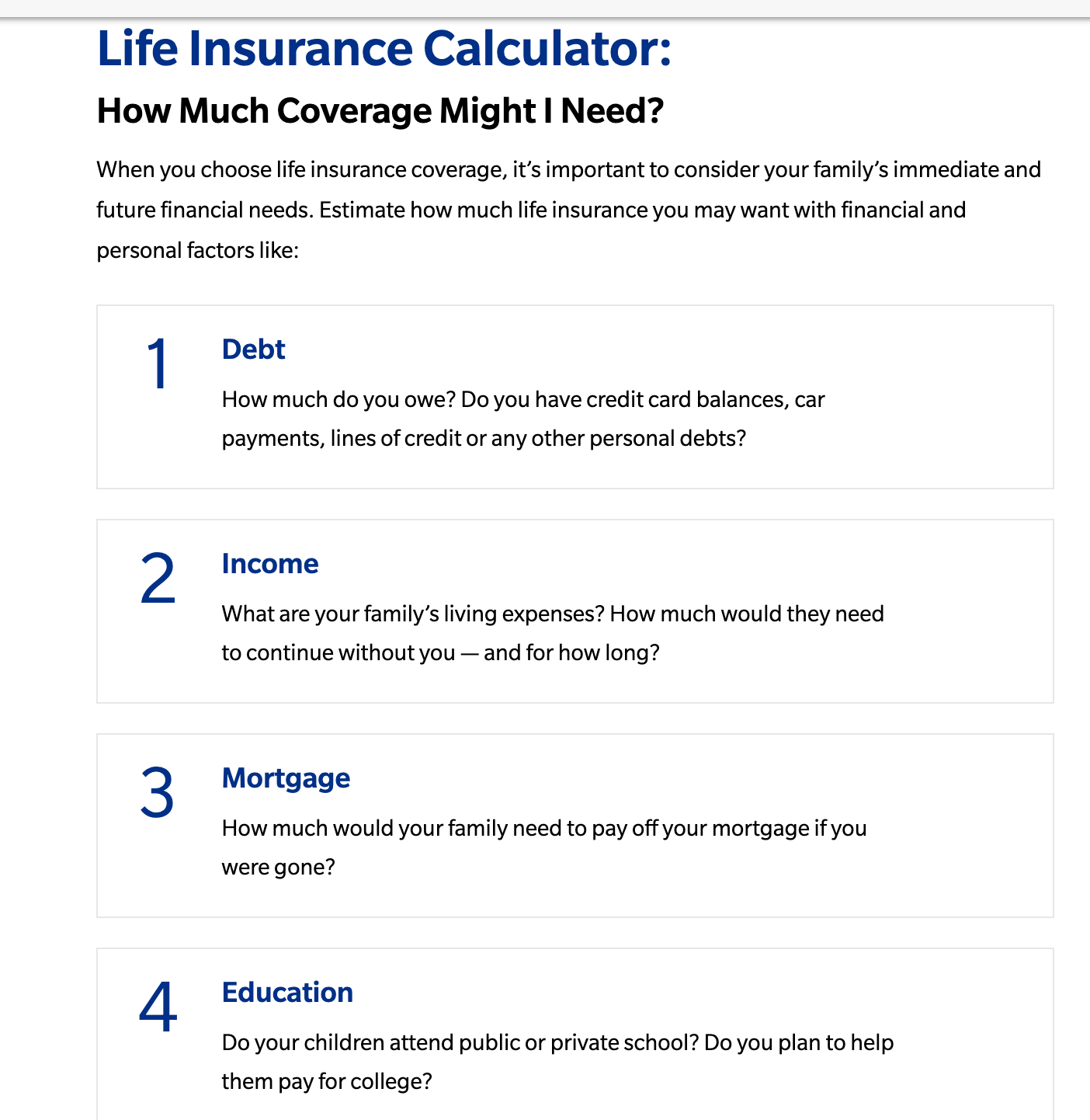 Farmers Life Insurance Calculator