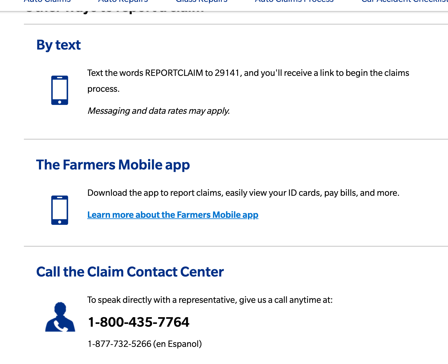 Farmers How to File a Claim