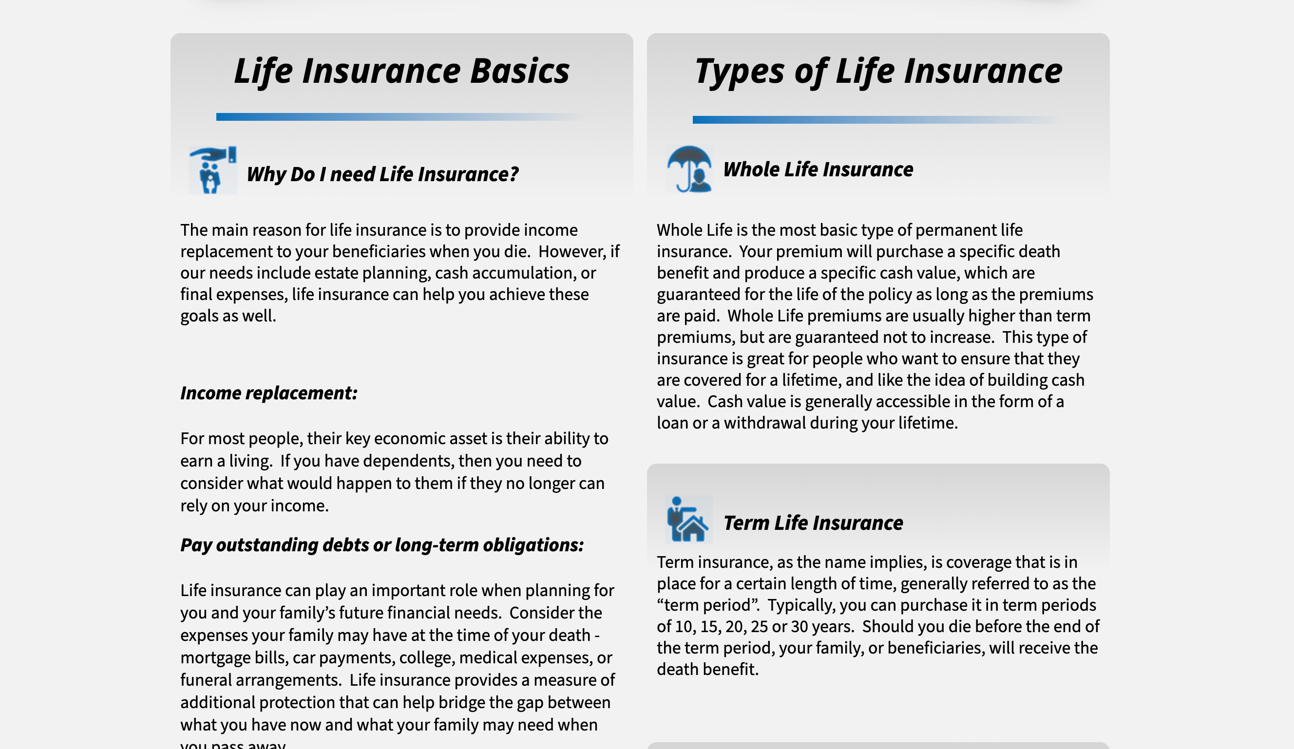 American Amicable Info Page