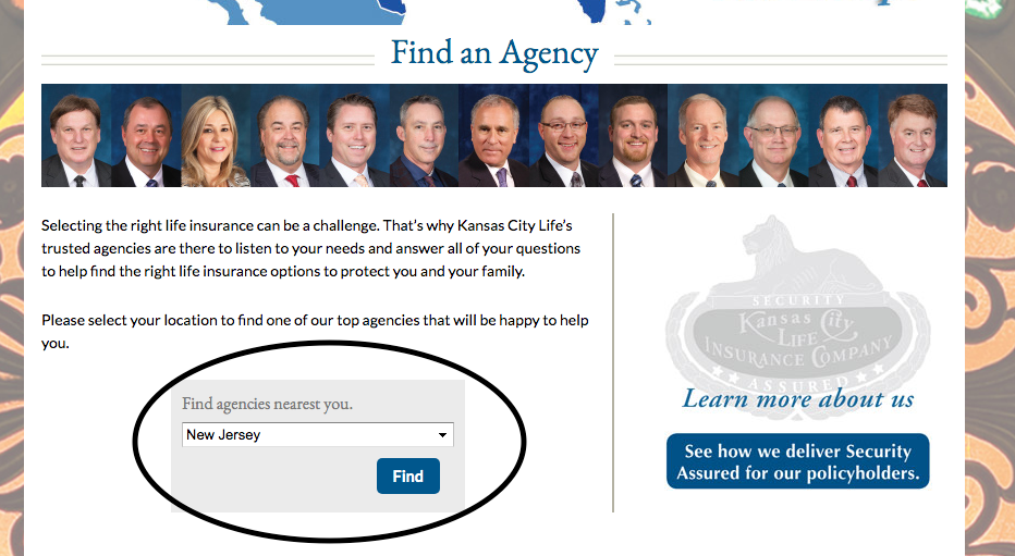 Kansas City Life Select your state