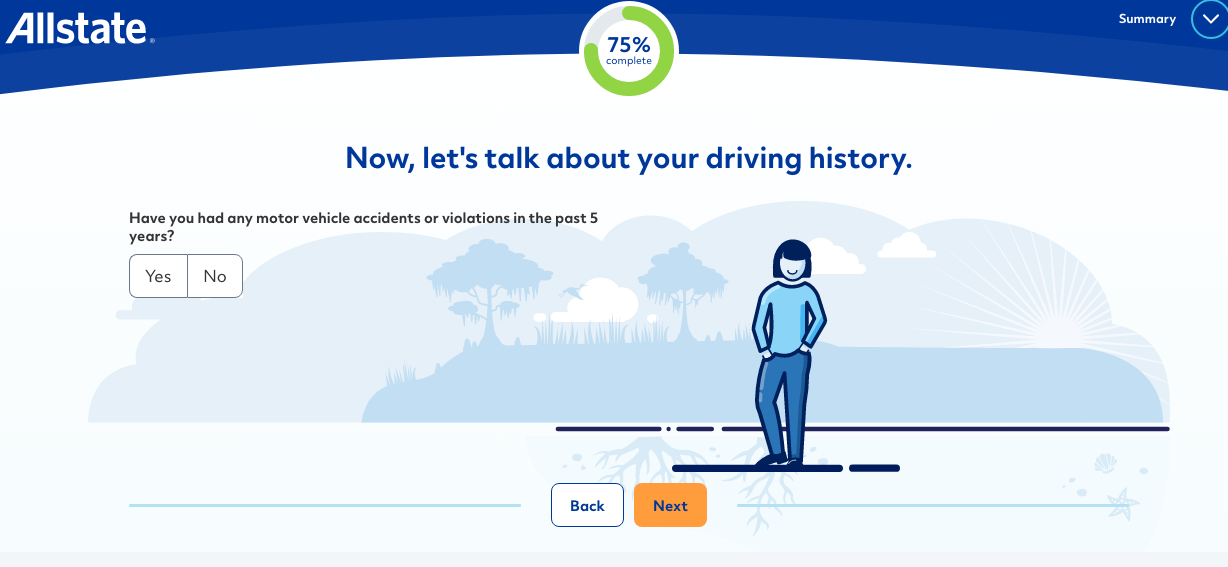 Allstate driving history questionnaire